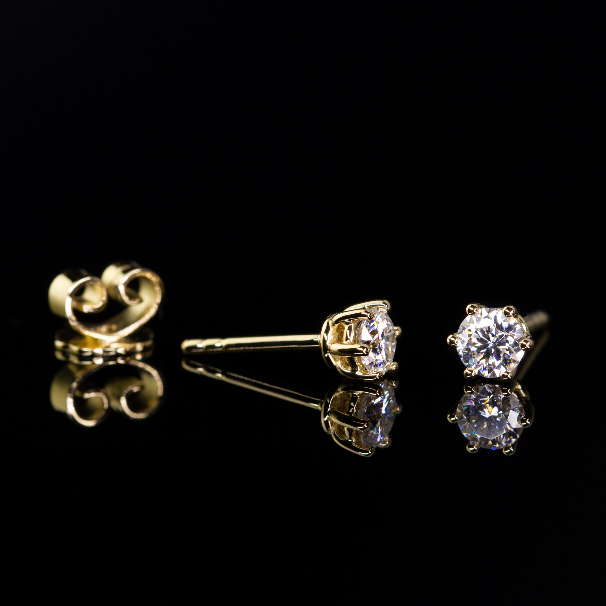 Goldzeit Ohrstecker, Modell "Athene"