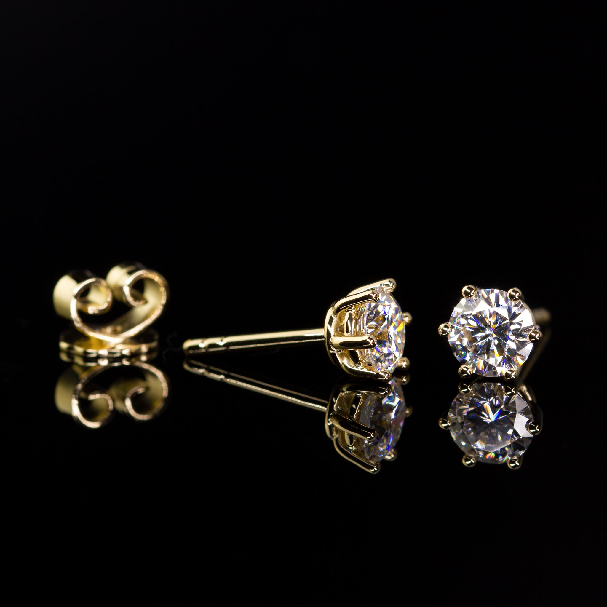 Goldzeit Ohrstecker, Modell "Athene"