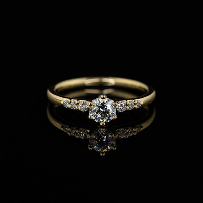 Gelbgold Fine Verlobungsring Goldzeit Nuernberg Juwelier