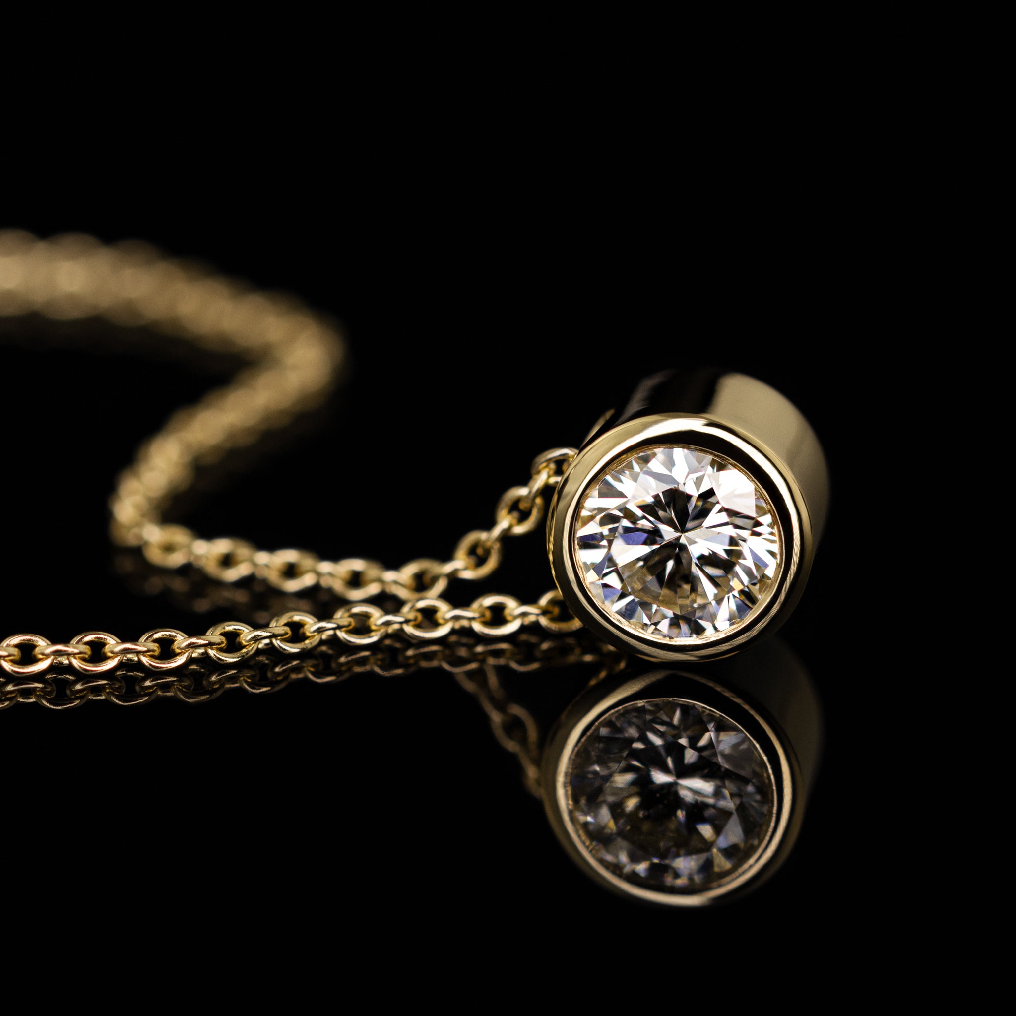 Kettenanhaenger Adelaida Goldzeit Nuernberg Goldschmiede 1.0ct