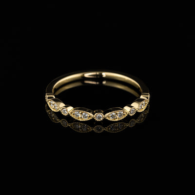 Besonderer Vorsteckring Ehering Liliana,  Vintage, Goldschmiede, Goldzeit in Nürnberg, Gelbgold
