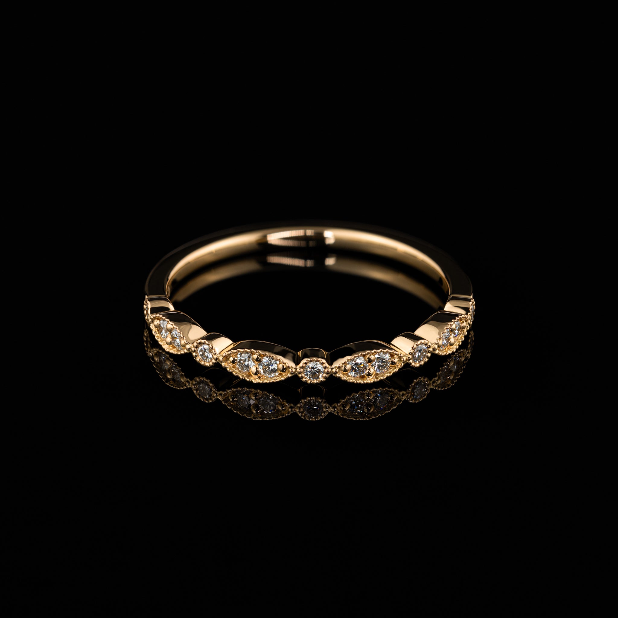 Besonderer Vorsteckring Ehering Liliana,  Vintage, Goldschmiede, Goldzeit in Nürnberg, Roségold