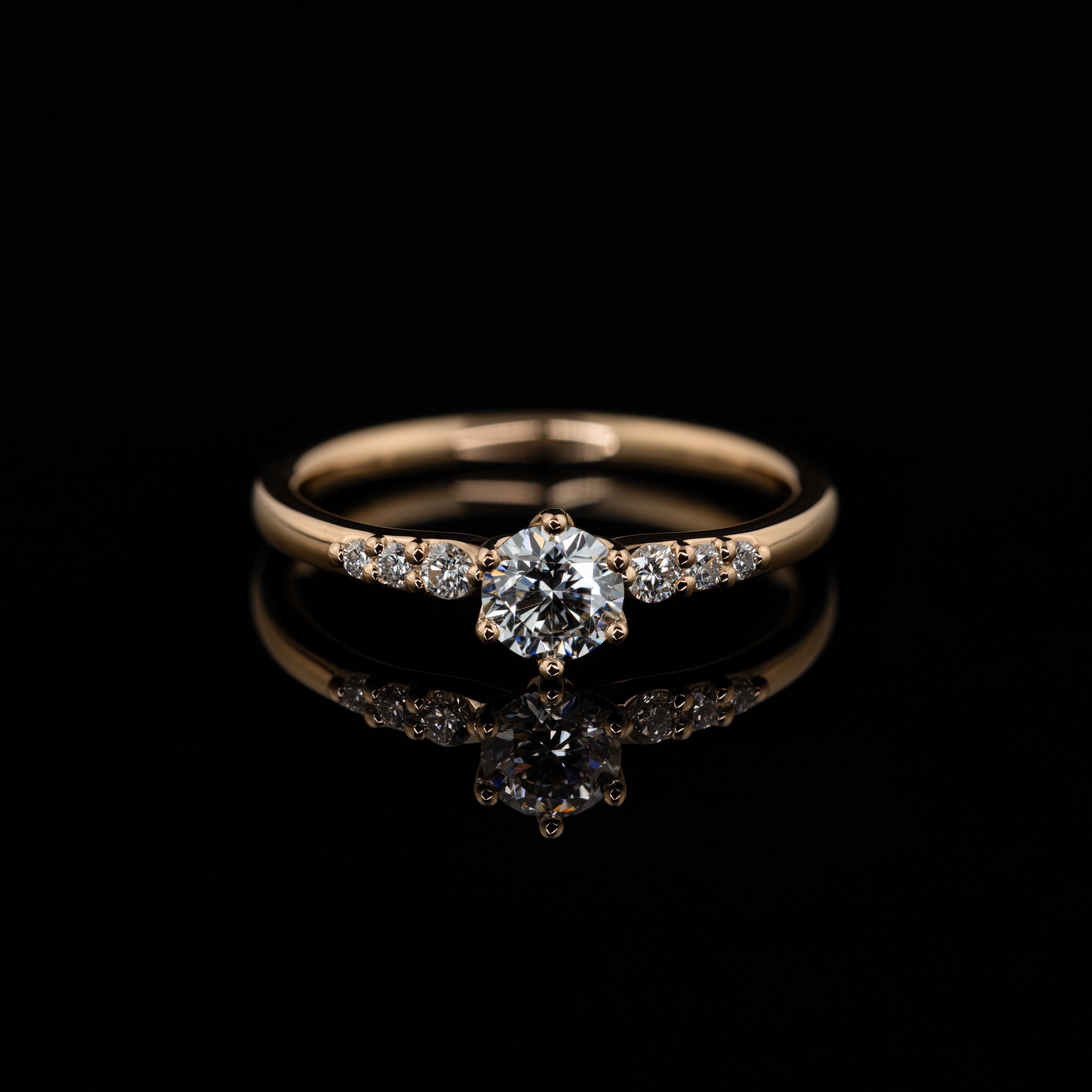 Rotgold Fine Verlobungsring Goldzeit Nuernberg Juwelier